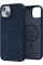 Чехол-накладка Njord Salmon Leather MagSafe Case Blue для iPhone 15 Plus - 2 - 0
