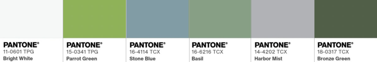 Палітра з шести кольорів Pantone для ремінця Nomad Sierra Stone