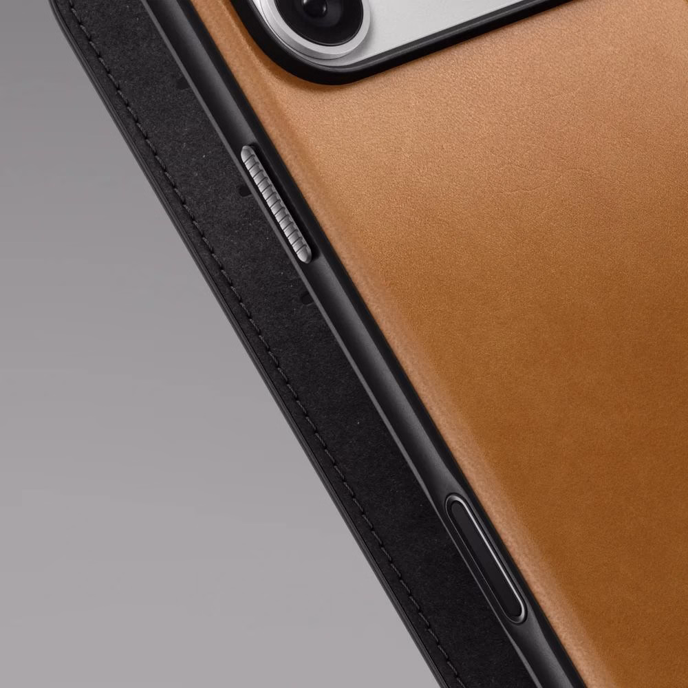 Ближній ракурс на кнопки чохла Nomad Modern Folio Camino
