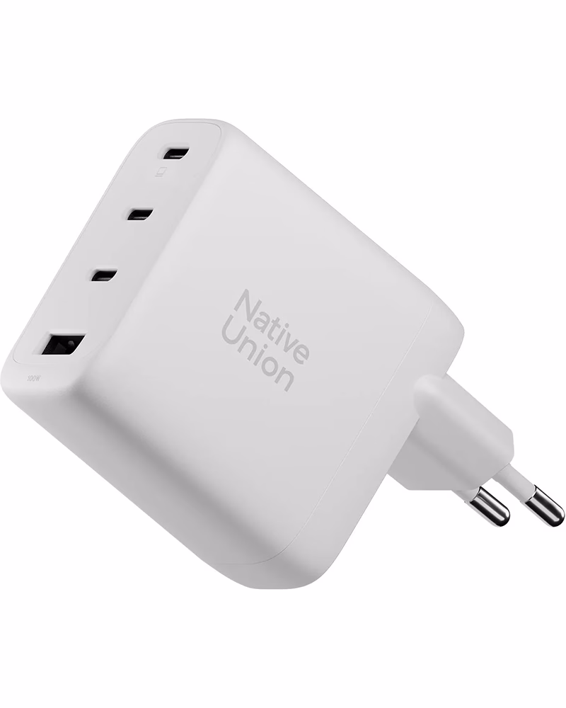 Мережевий зарядний пристрій Native Union Fast GaN PD 100W White