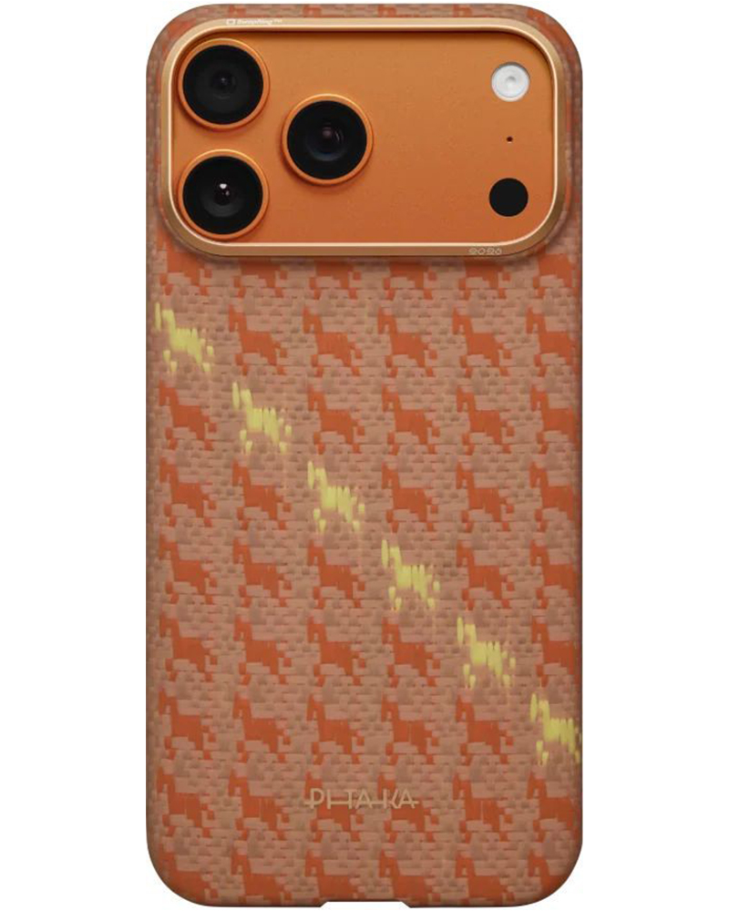 Чохол Pitaka Ultra-Slim Happiness Rides PitaTap для iPhone 17 Pro Max Amber - 3 - 1