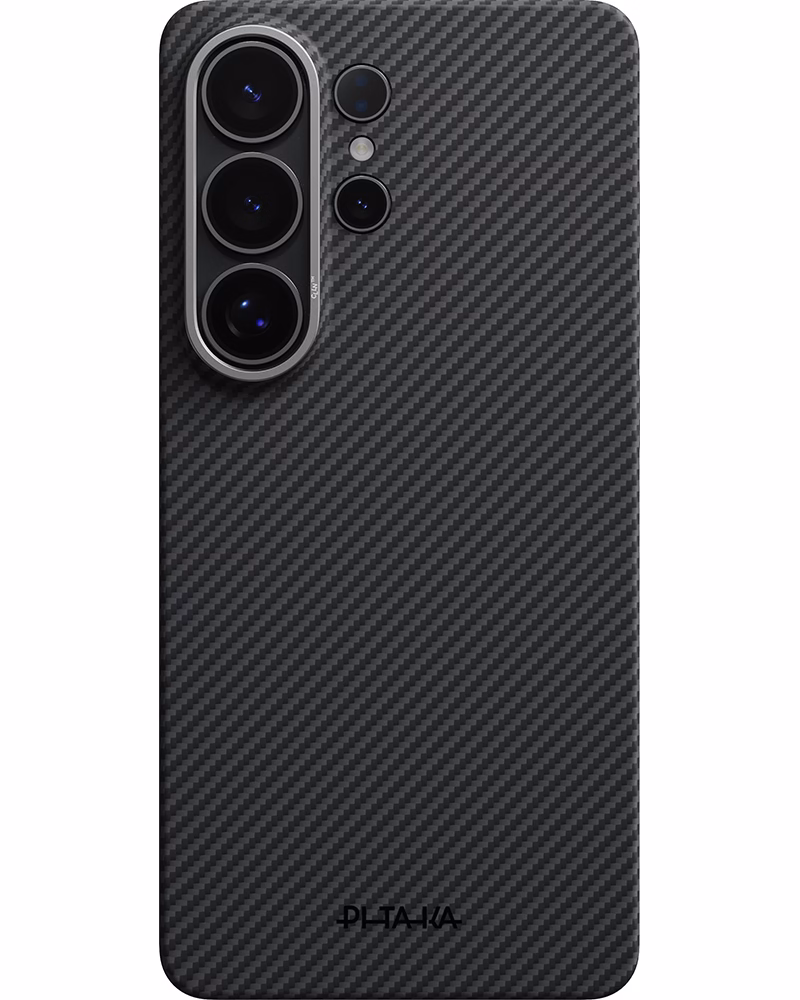 Чехол Pitaka Edge Classic Twill 600D для Samsung Galaxy S26 Ultra Black/Grey