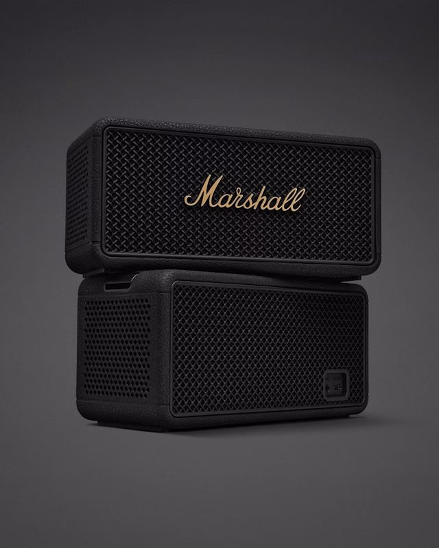 Портативная колонка Marshall Middleton II вид спереди и сзади
