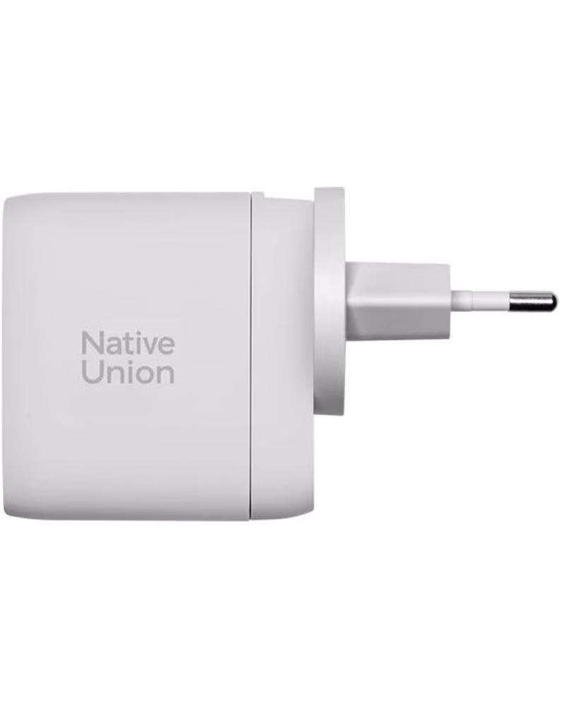 Мережевий зарядний пристрій Native Union Fast GaN Charger PD 67W 3 Ports White (FAST-PD67-WHT-2CA)