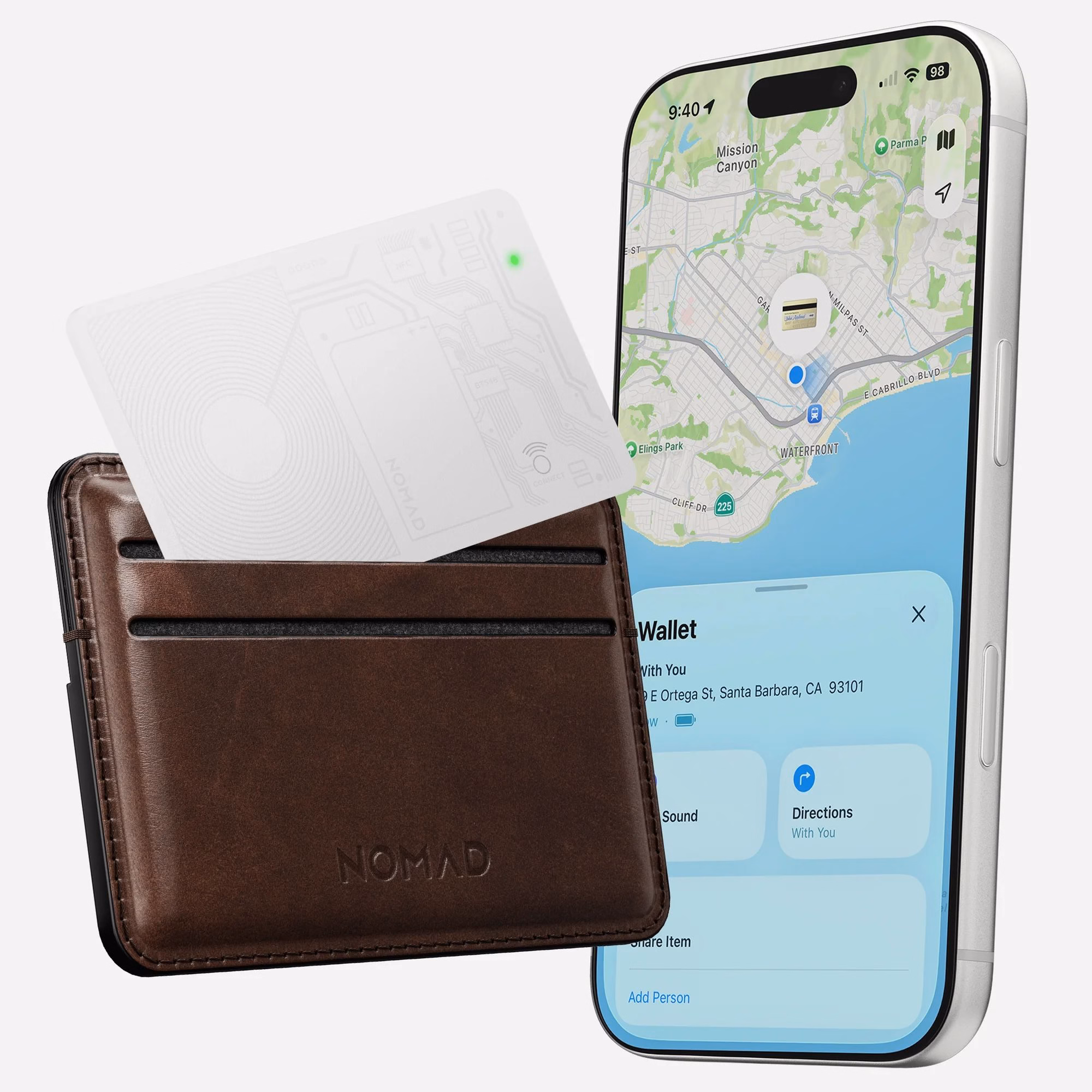 Легке відстеження особистих речей з Nomad Tracking Card