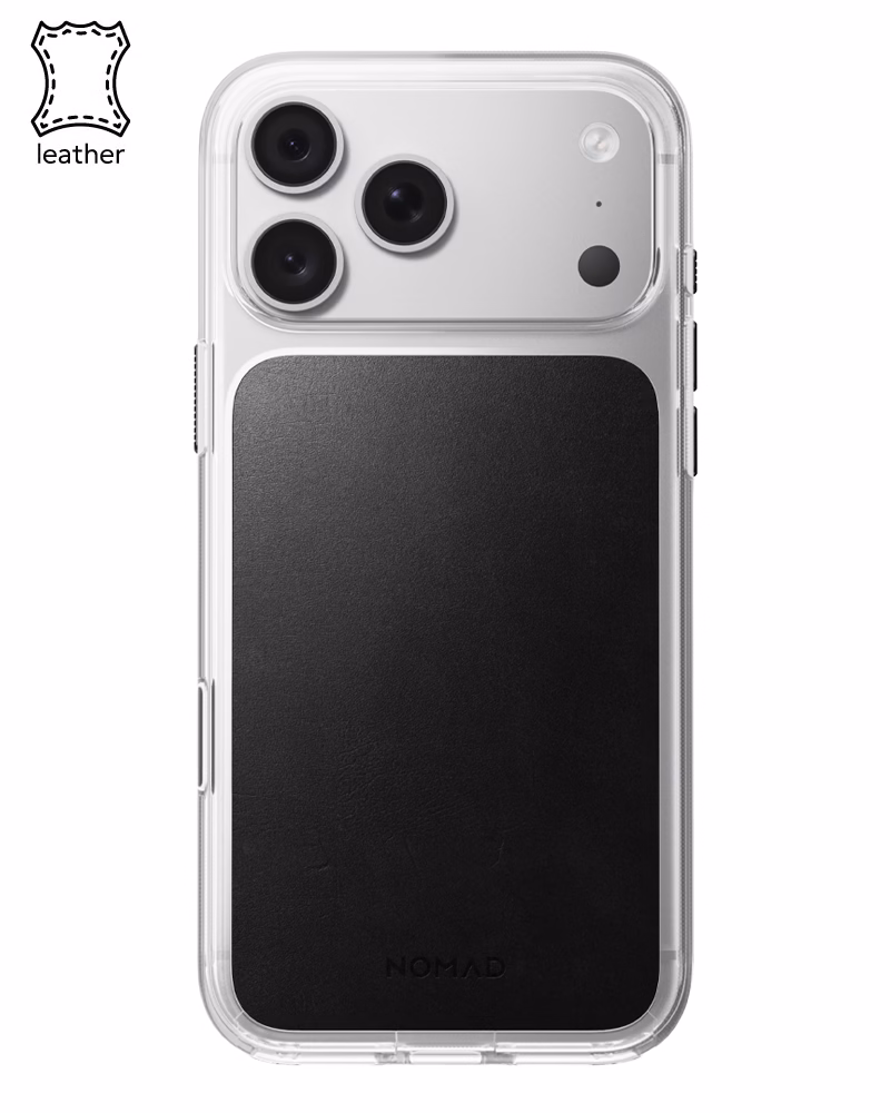 Шкіряний чохол Nomad Clear Horween для iPhone 18 Pro/17 Pro Black