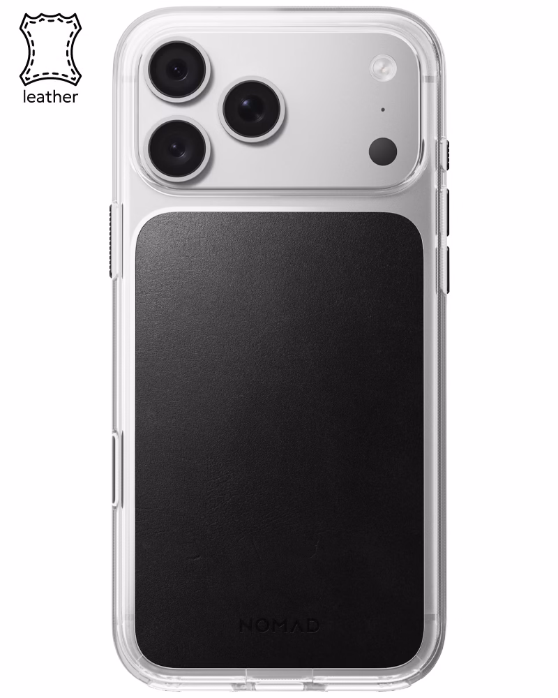 Шкіряний чохол Nomad Clear Horween для iPhone 18 Pro Max/17 Pro Max Black