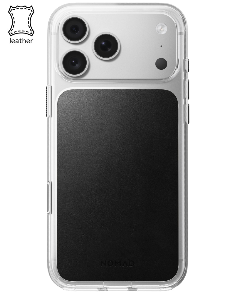 Кожаный чехол Nomad Clear Horween для iPhone 18 Pro Max/17 Pro Max Black - 3 - 1