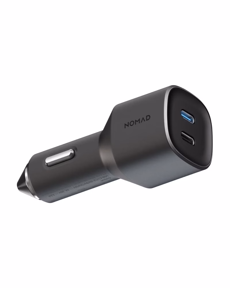 Nomad Dual Port USB-C 70W Car Charger Black