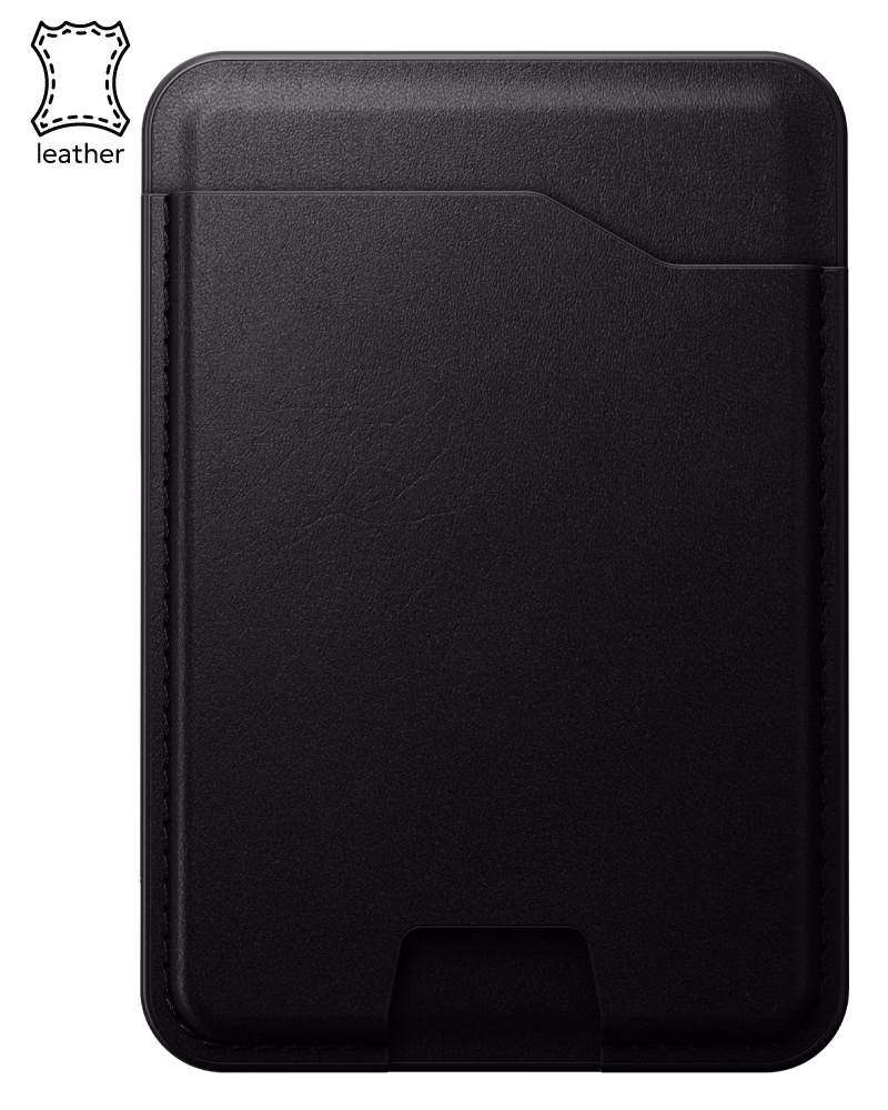 Шкіряний гаманець Nomad Camino MagSafe з Find My для iPhone Black