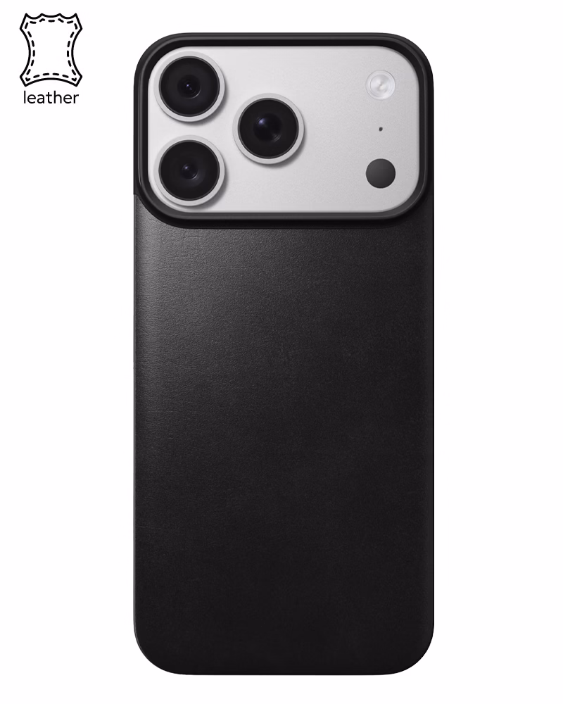 Шкіряний чохол Nomad Magnetic Back Horween для iPhone 18 Pro/17 Pro Black