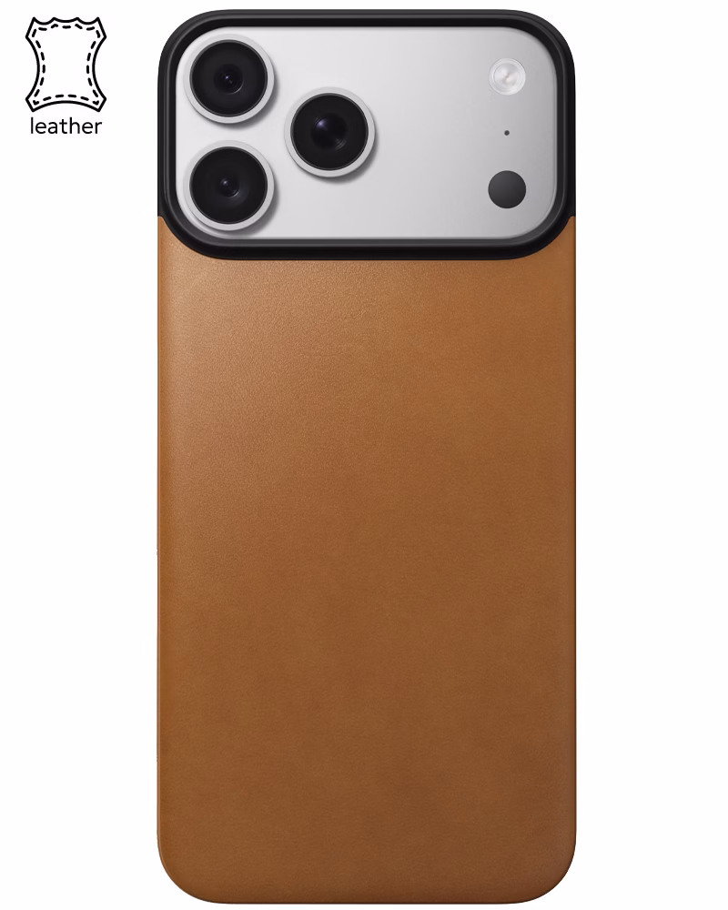 Шкіряний чохол Nomad Magnetic Back Horween для iPhone 18 Pro Max/17 Pro Max Saddle