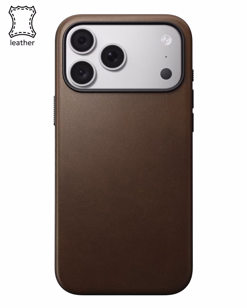 Шкіряний чохол Nomad Modern Camino для iPhone 18 Pro/17 Pro Brown