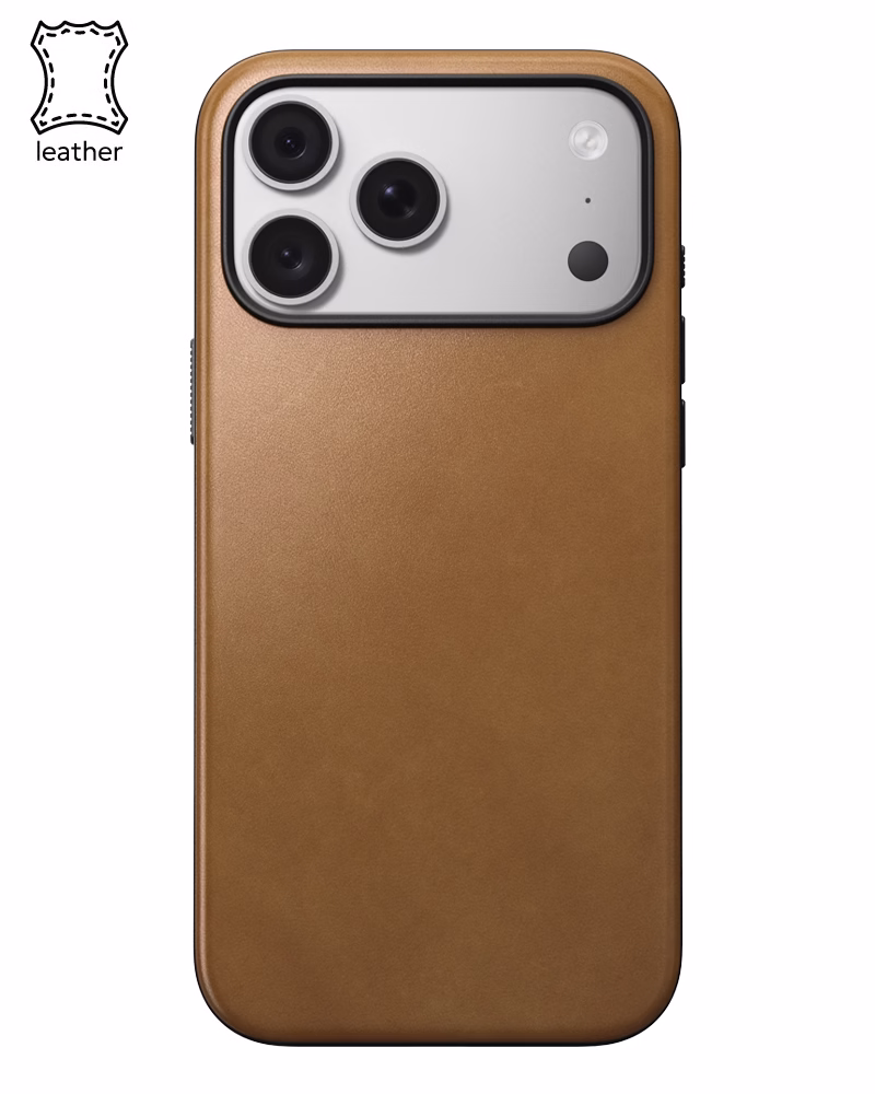 Шкіряний чохол Nomad Modern Camino для iPhone 18 Pro/17 Pro English Tan