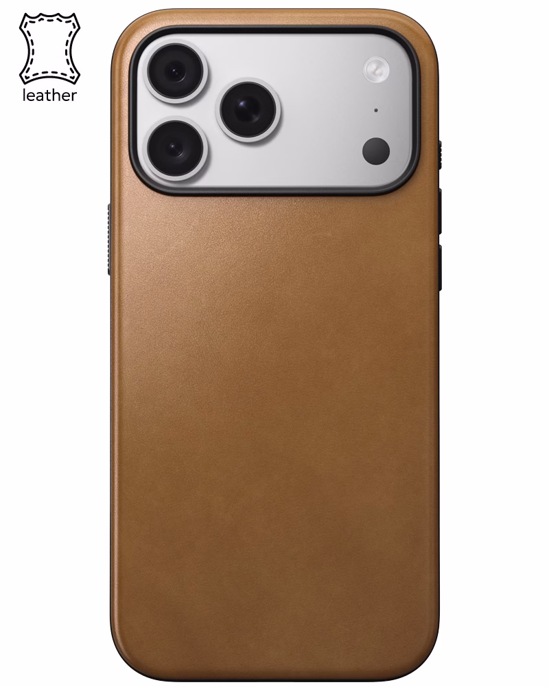 Шкіряний чохол Nomad Modern Camino для iPhone 18 Pro Max/17 Pro Max English Tan