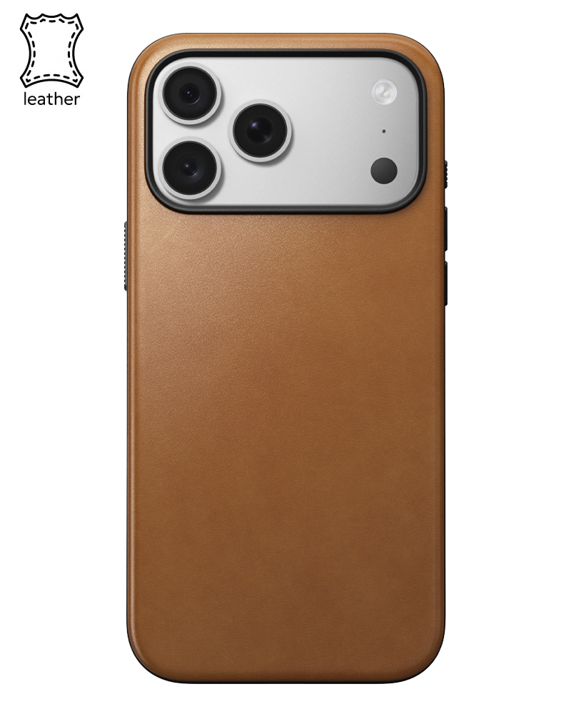Кожаный чехол Nomad Modern Horween для iPhone 18 Pro/17 Pro Saddle - 3 - 1