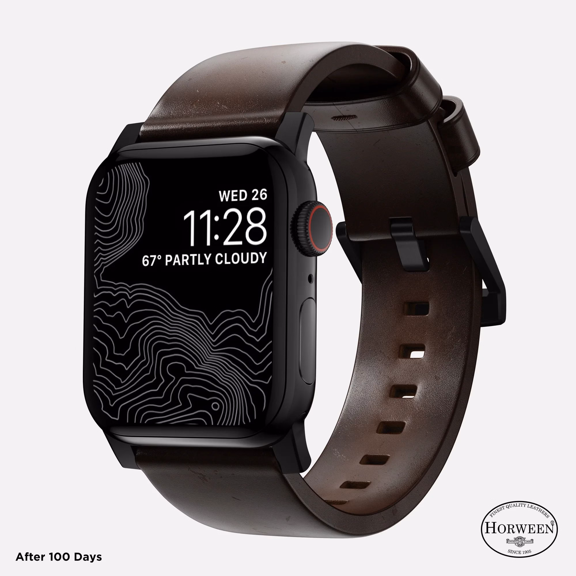 Шкіряний ремінець Nomad Modern Rustic Brown — еволюція патини за 100 днів