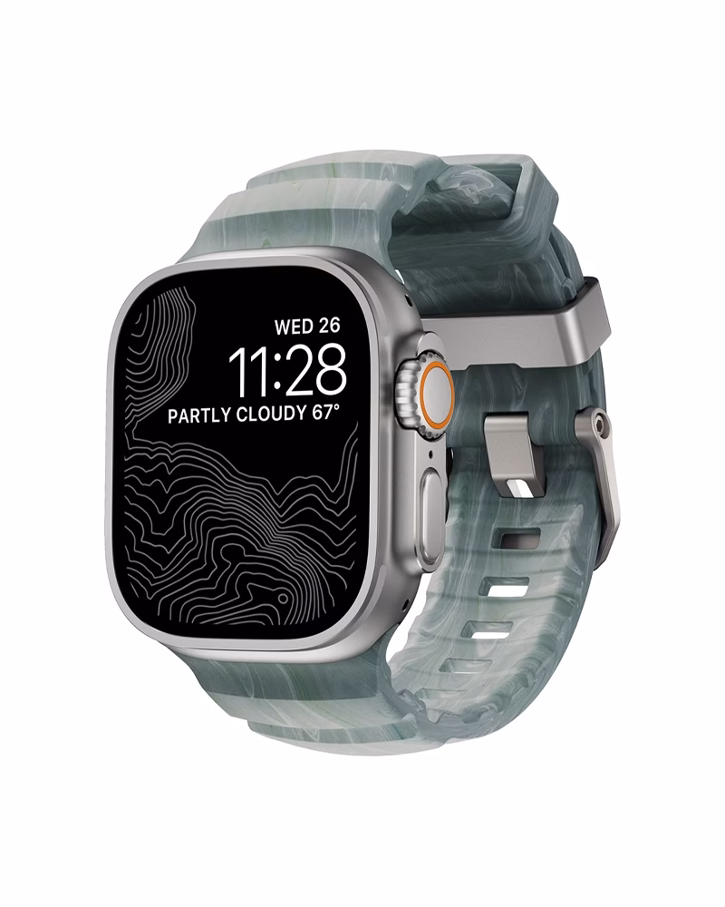 Ремінець Nomad Rocky Point для Apple Watch 46/49mm Sierra Stone (Natural Titanium Hardware)