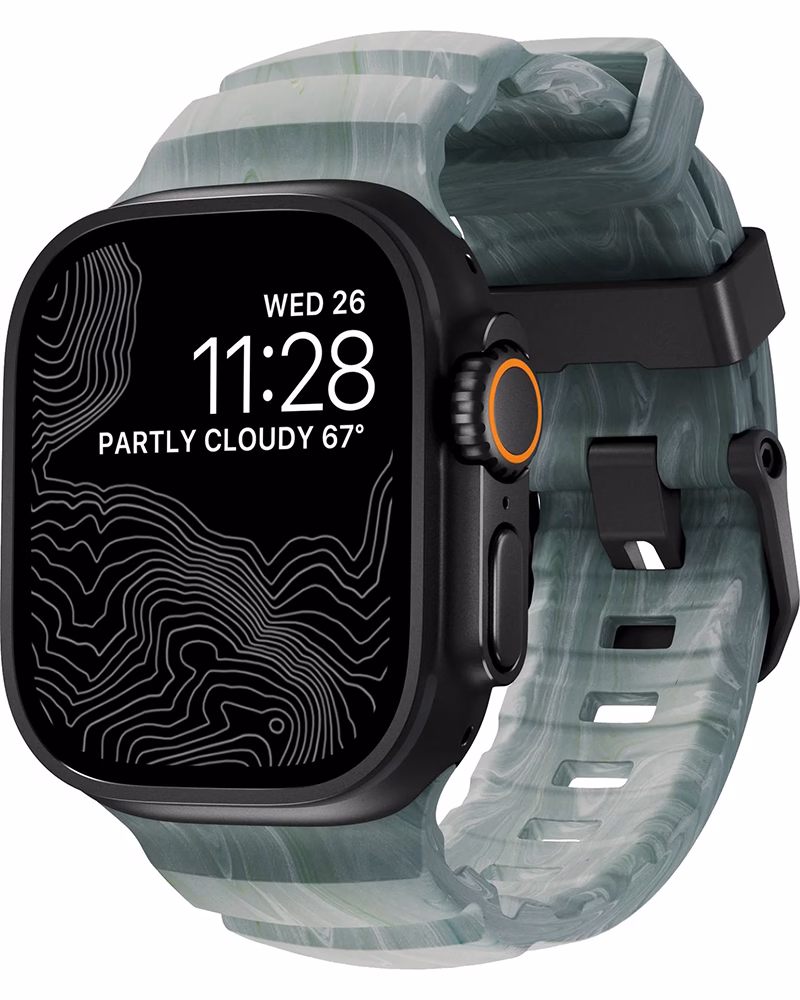 Ремінець Nomad Rocky Point для Apple Watch 46/49mm Sierra Stone (Black Titanium Hardware)