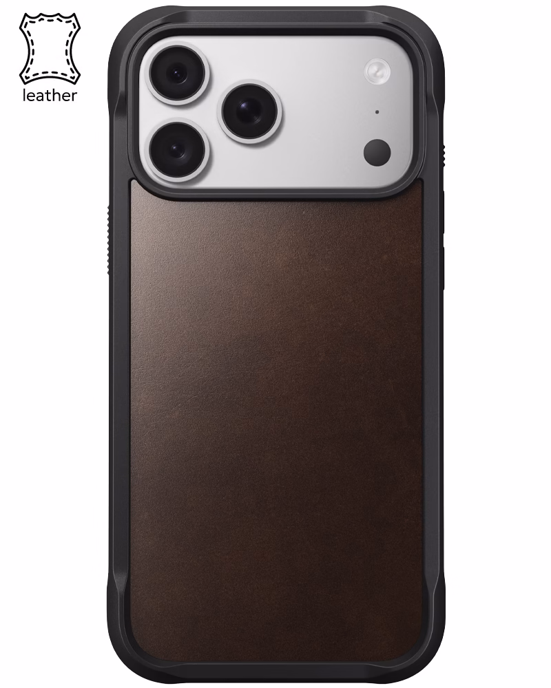 Шкіряний чохол Nomad Rugged Horween для iPhone 18 Pro Max/17 Pro Max Rustic Brown