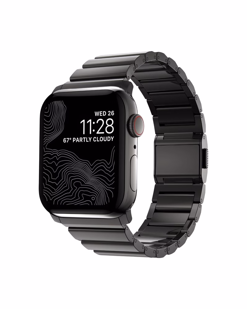 Nomad Steel Band Graphite Hardware Graphite 46mm/49mm