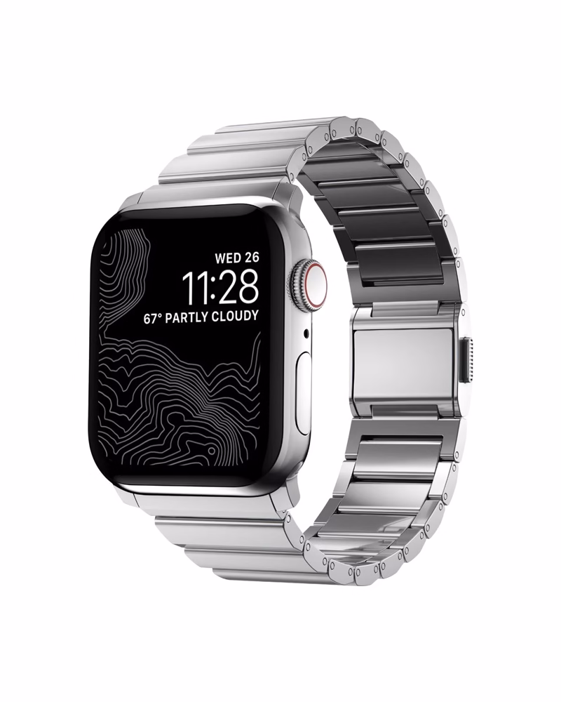 Nomad Steel Band Silver Hardware Silver 46mm/49mm