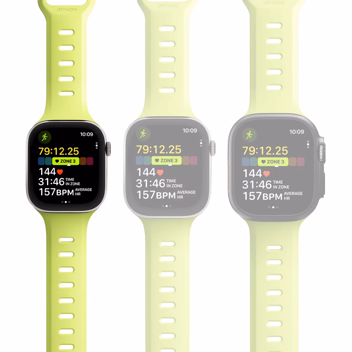 Ремінець Nomad Tempo Lumen на Apple Watch.