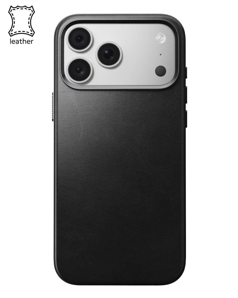 Шкіряний чохол Nomad Traditional Horween для iPhone 18 Pro/17 Pro Black - 3 - 1