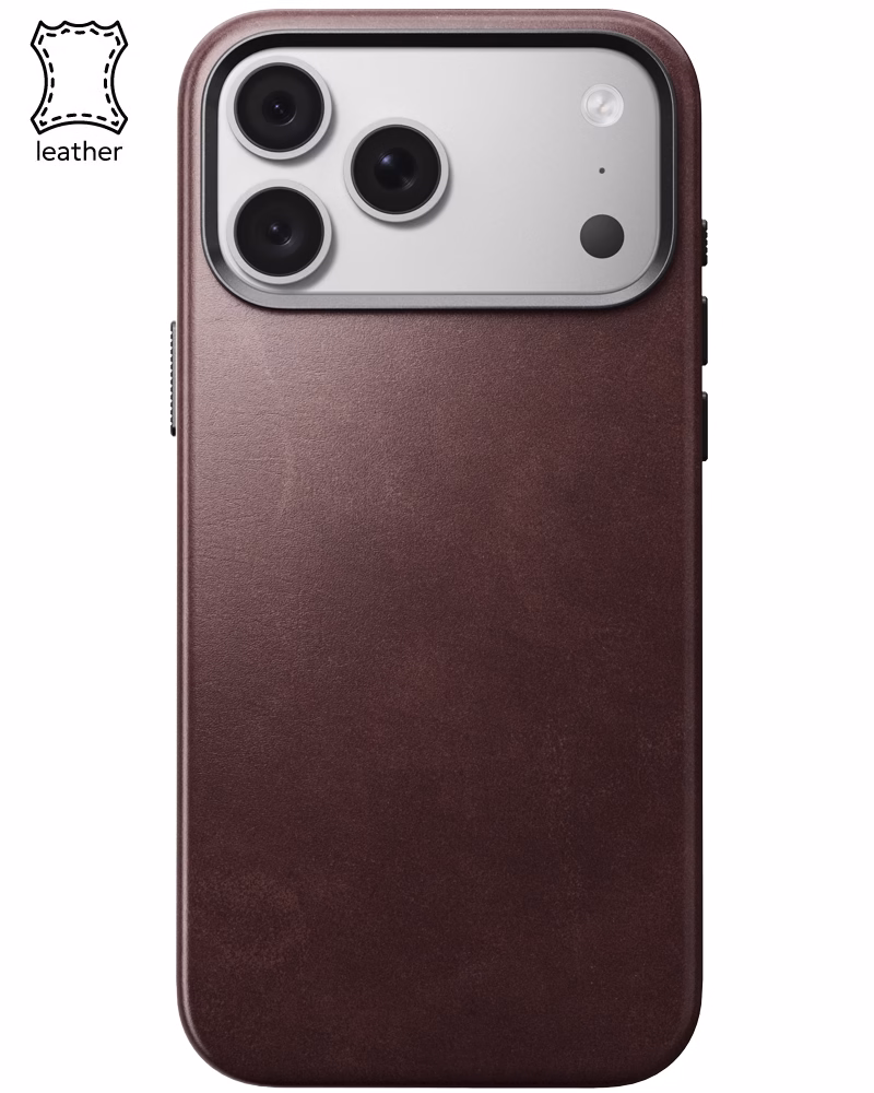 Шкіряний чохол Nomad Traditional Horween для iPhone 18 Pro Max/17 Pro Max Burgundy