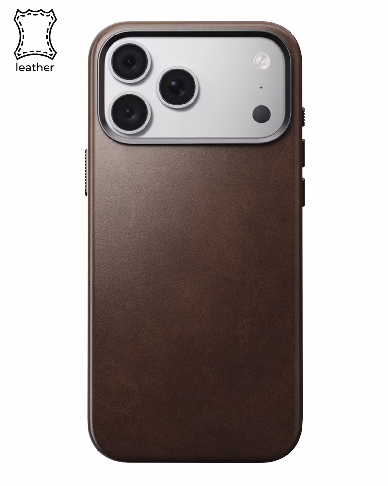 Шкіряний чохол Nomad Traditional Horween для iPhone 18 Pro/17 Pro Rustic Brown