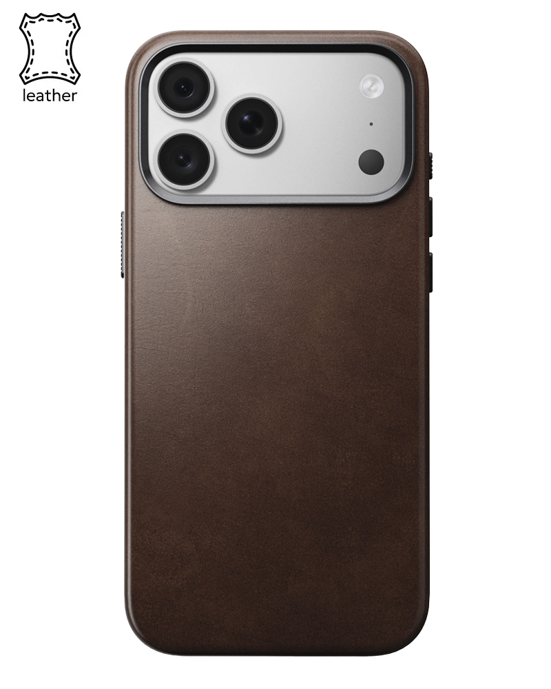 Шкіряний чохол Nomad Traditional Horween для iPhone 18 Pro/17 Pro Rustic Brown - 3 - 1