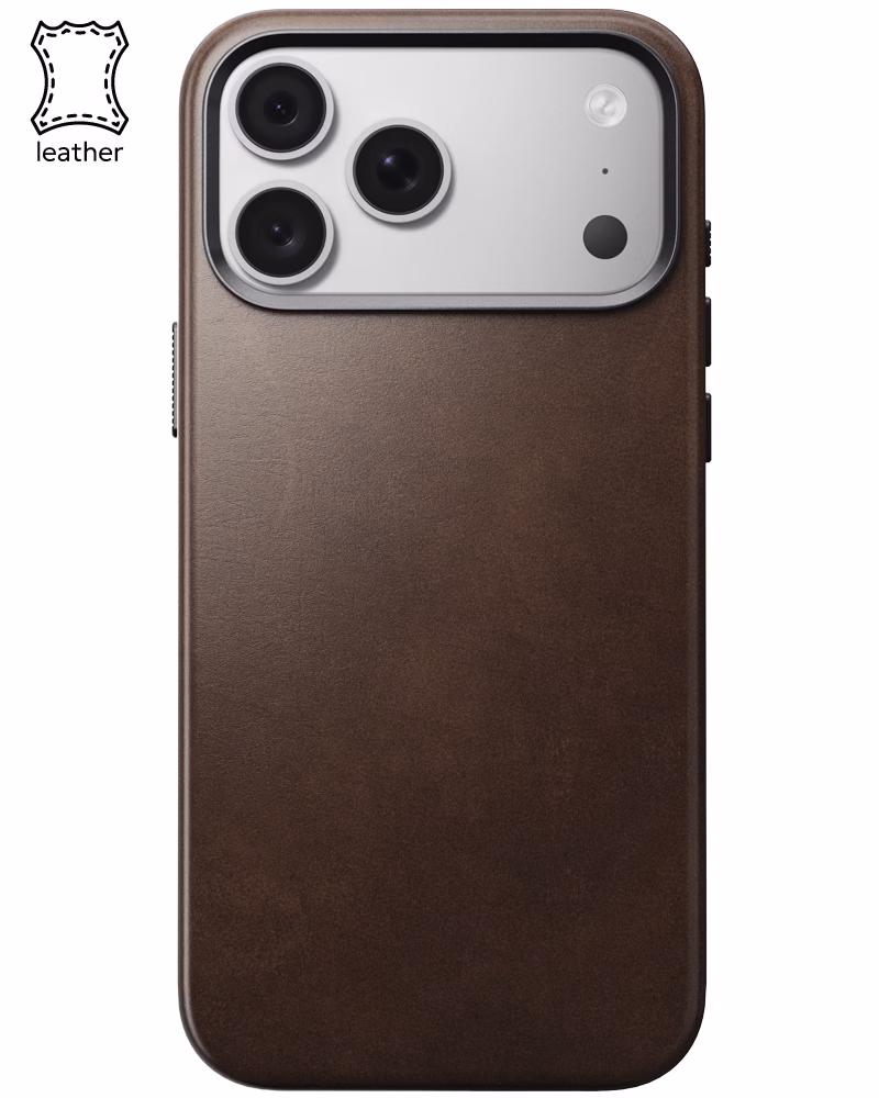 Шкіряний чохол Nomad Traditional Horween для iPhone 18 Pro Max/17 Pro Max Rustic Brown