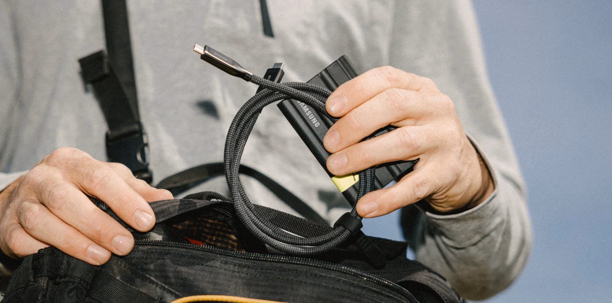 Кабель Nomad USB4 Kevlar 1m в сумці
