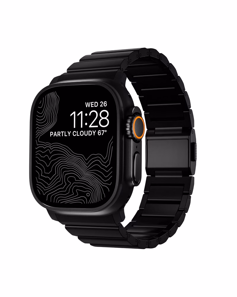 Ремінець Nomad V2 Black Hardware Black для Apple Watch 46/49 мм