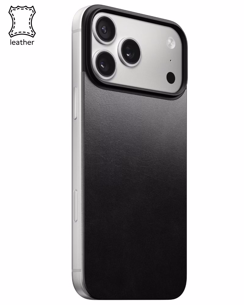 Шкіряний чохол Nomad Magnetic Horween Black для iPhone 17 Pro Max