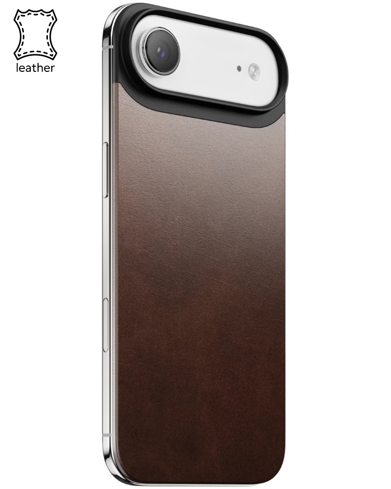 Шкіряний чохол Nomad Magnetic Horween Rustic Brown для iPhone Air - 3 - 1