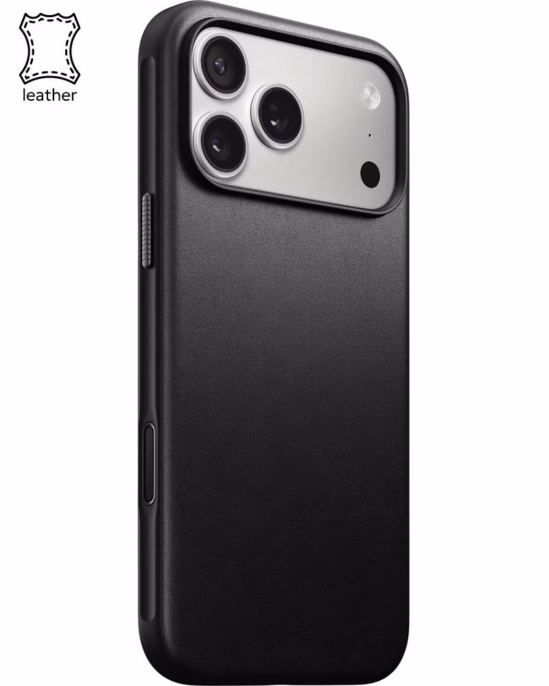 Шкіряний чохол Nomad Modern Black для iPhone 17 Pro Max