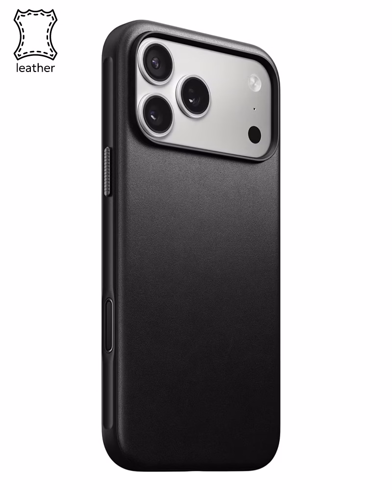Шкіряний чохол Nomad Modern Black для iPhone 17 Pro