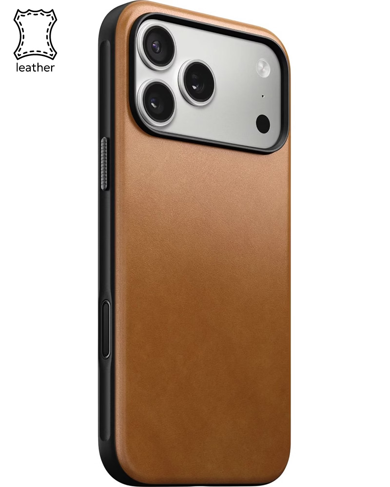 Кожаный чехол Nomad Modern English Tan для iPhone 17 Pro Max - 3 - 1