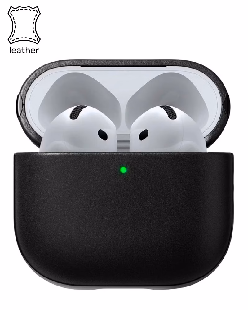 Чохол Nomad Modern Leather Black для Airpods 4th Gen (NM014582858)