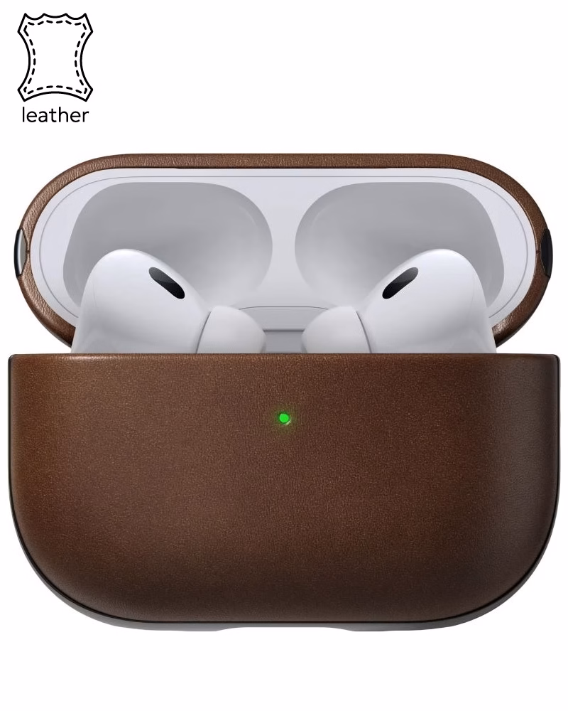 Чохол Nomad Modern Leather Brown для Airpods Pro 2nd Gen (NM01836285)