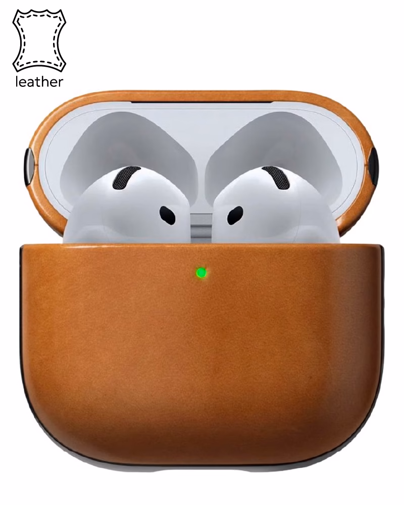 Чохол Nomad Modern Leather English Tan для Airpods 4th Gen (NM014575858)