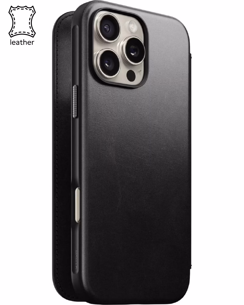 Чохол Nomad Modern Leather Folio Back Horween for iPhone 16 Pro (NM01677185)