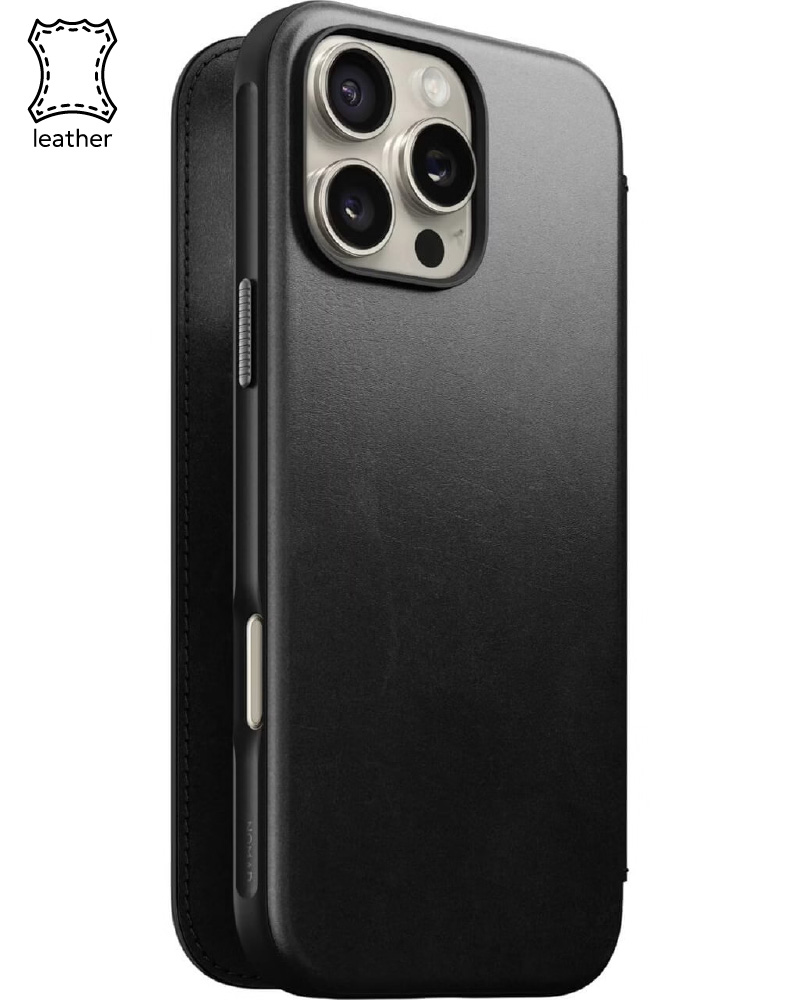 Чохол Nomad Modern Leather Folio Back Horween for iPhone 16 Pro Max (NM01672685)