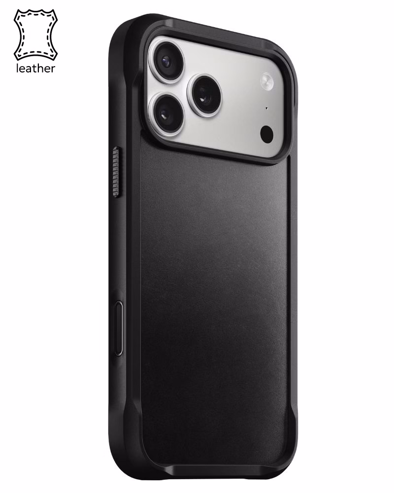 Шкіряний чохол Nomad Rugged Horween Black для iPhone 17 Pro Max