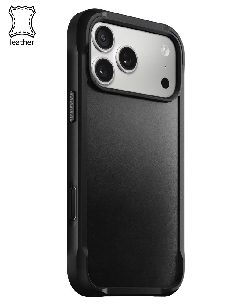 Кожаный чехол Nomad Rugged Horween Black для iPhone 17 Pro Max - 3 - 1