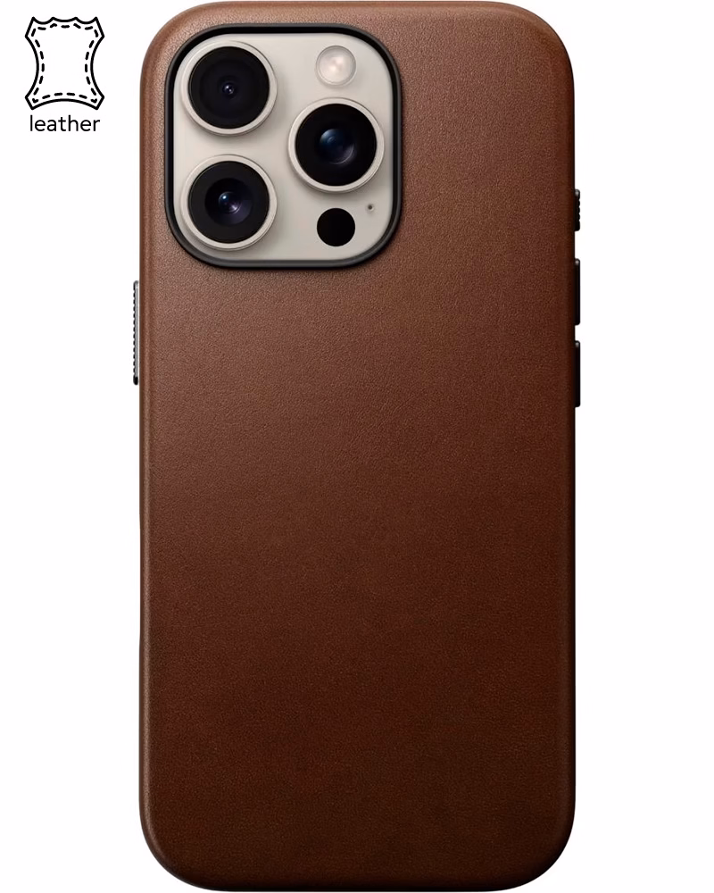 Шкіряний чохол Nomad Traditional Brown для iPhone 16 Pro Max (NM01389385)