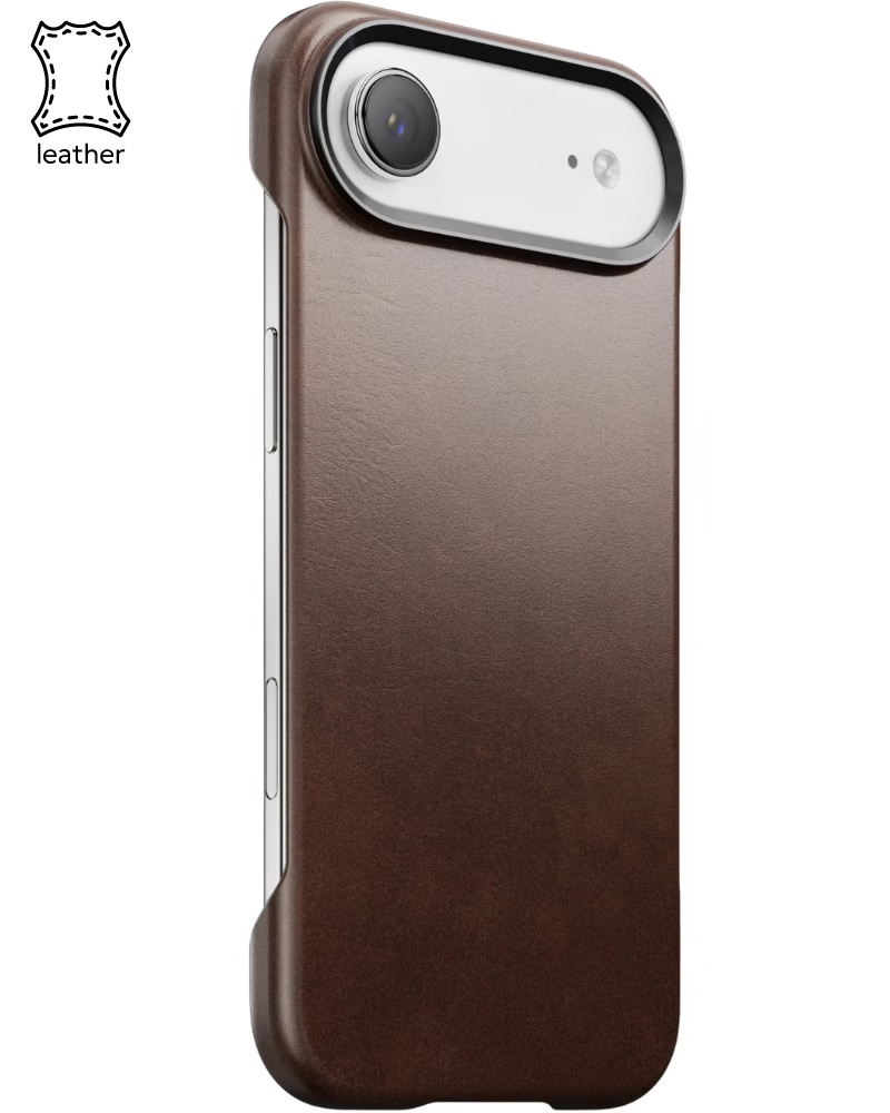 Шкіряний чохол Nomad Traditional Horween Rustic Brown для iPhone Air - 3 - 1