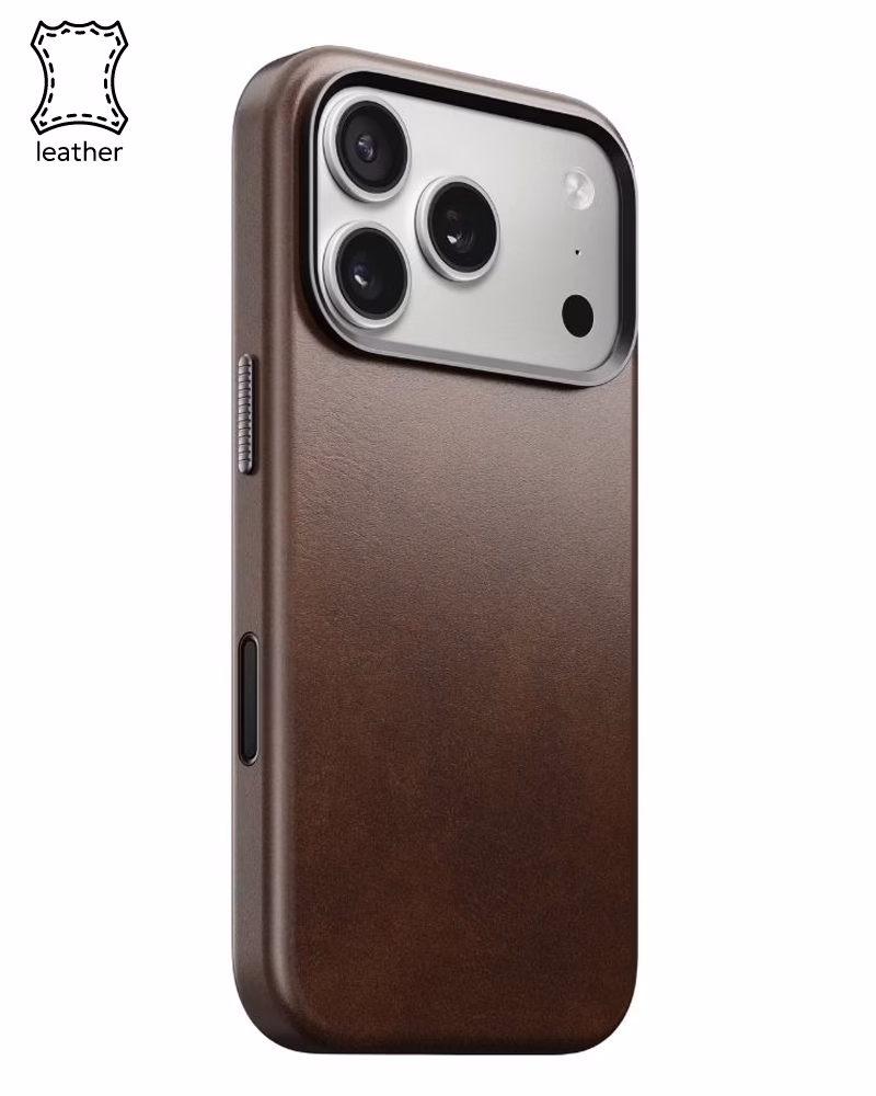 Шкіряний чохол Nomad Traditional Horween Rustic Brown для iPhone 17 Pro