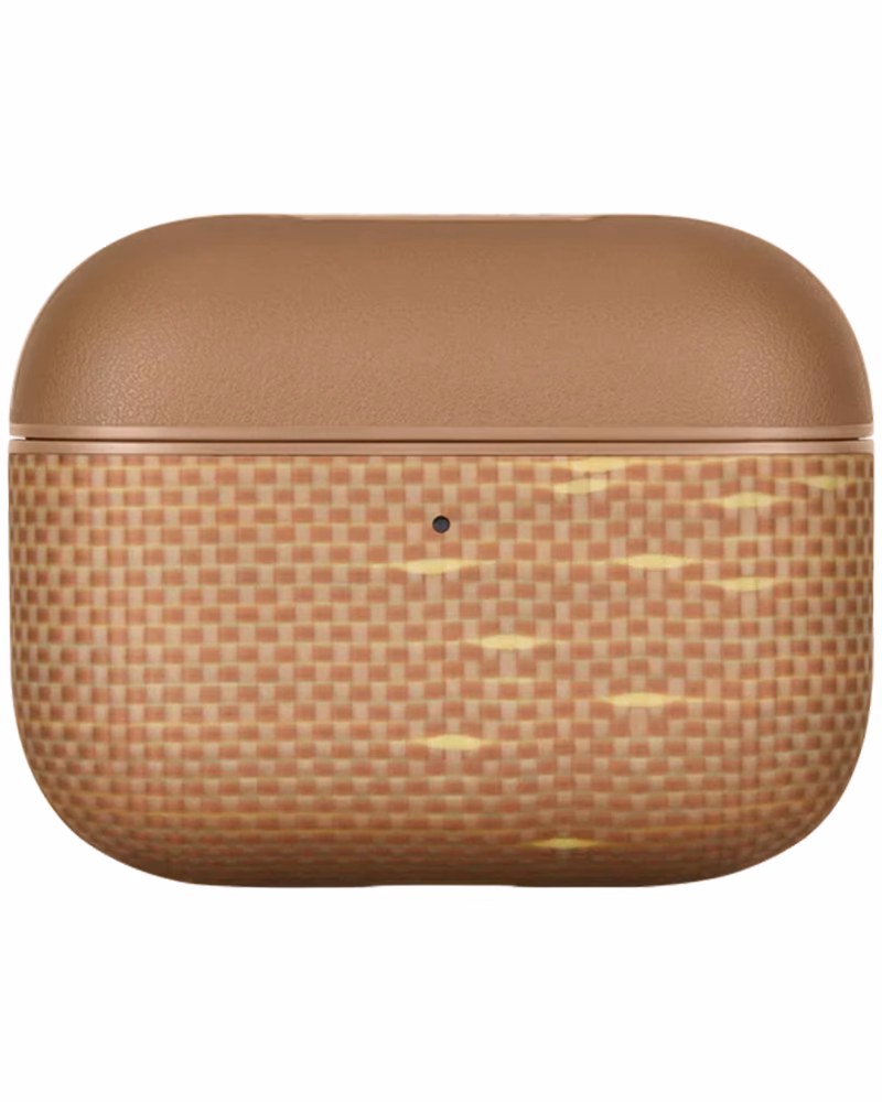 Чехол Pitaka Aramid Fiber для AirPods Pro 3 Golden Glint